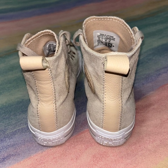 Converse Chuck Taylor All Star Hi Womens Size 5 Papyrus Ivory Snake Sneakers - Picture 6 of 9